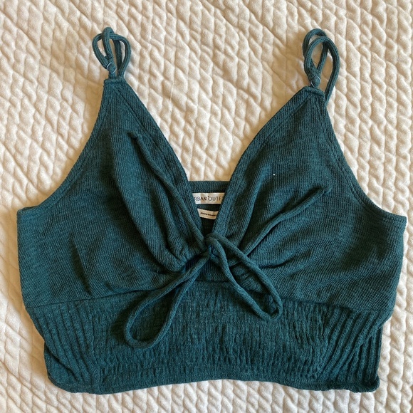 UO Teal crop top - Picture 1 of 2